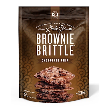 Brownie Brittle Sheila Gs Chocolate Chip Brownie Brittle 5 oz Bagged SG1224